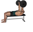 French Press - Flat Bench EZ Bar